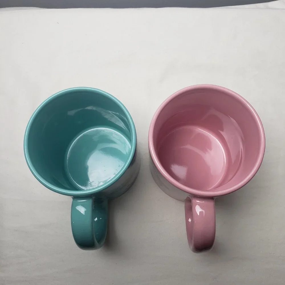 Disney Pixar Tsum Tsum Winnie the Pooh in Hawaii Jerry Leigh Mugs Pink/Blue x2